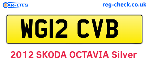 WG12CVB are the vehicle registration plates.
