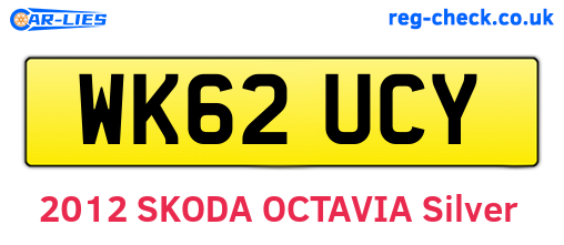 WK62UCY are the vehicle registration plates.