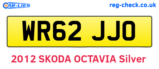 WR62JJO are the vehicle registration plates.