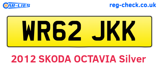 WR62JKK are the vehicle registration plates.