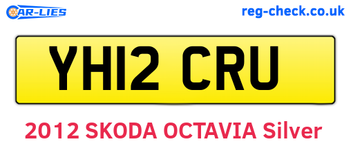 YH12CRU are the vehicle registration plates.