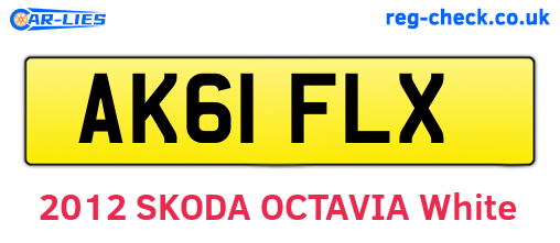 AK61FLX are the vehicle registration plates.