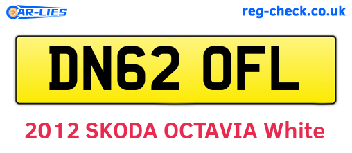 DN62OFL are the vehicle registration plates.