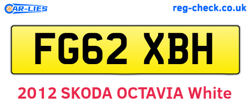 FG62XBH are the vehicle registration plates.