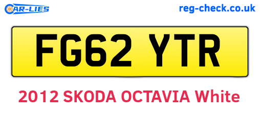 FG62YTR are the vehicle registration plates.
