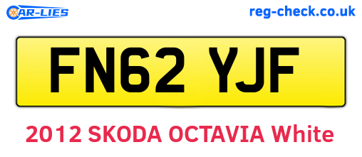 FN62YJF are the vehicle registration plates.