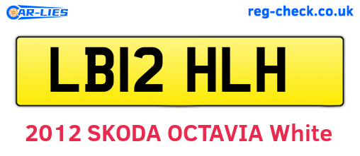 LB12HLH are the vehicle registration plates.