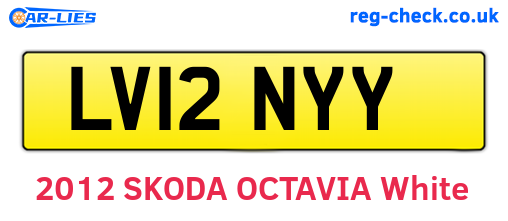 LV12NYY are the vehicle registration plates.