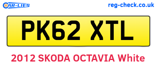 PK62XTL are the vehicle registration plates.