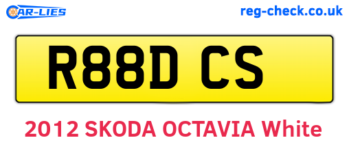 R88DCS are the vehicle registration plates.