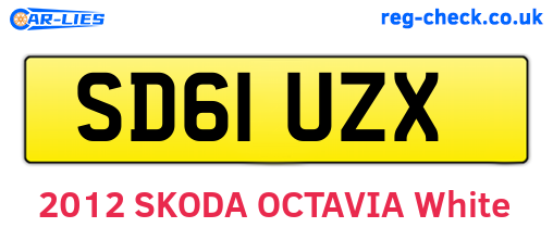 SD61UZX are the vehicle registration plates.