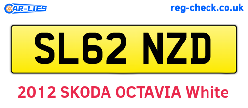 SL62NZD are the vehicle registration plates.