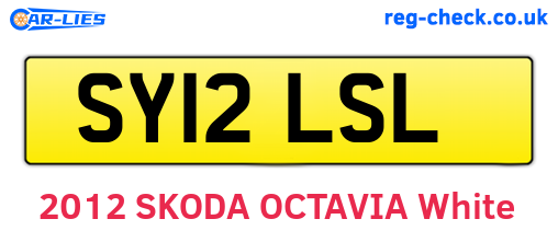 SY12LSL are the vehicle registration plates.