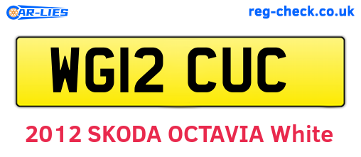 WG12CUC are the vehicle registration plates.