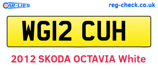 WG12CUH are the vehicle registration plates.