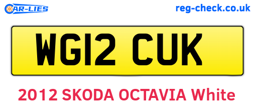 WG12CUK are the vehicle registration plates.