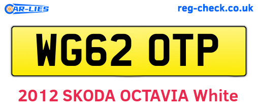 WG62OTP are the vehicle registration plates.