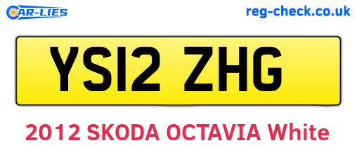 YS12ZHG are the vehicle registration plates.