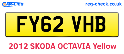 FY62VHB are the vehicle registration plates.