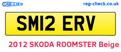 SM12ERV are the vehicle registration plates.