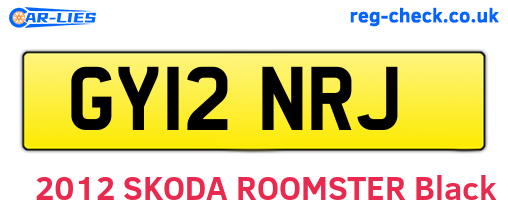 GY12NRJ are the vehicle registration plates.
