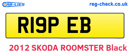 R19PEB are the vehicle registration plates.