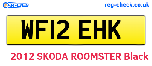 WF12EHK are the vehicle registration plates.