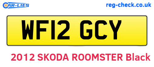WF12GCY are the vehicle registration plates.