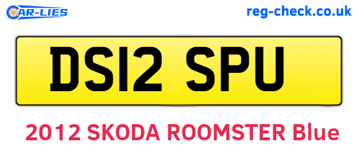 DS12SPU are the vehicle registration plates.