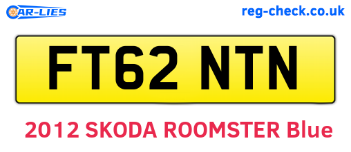 FT62NTN are the vehicle registration plates.