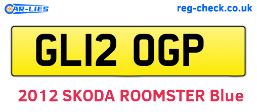 GL12OGP are the vehicle registration plates.