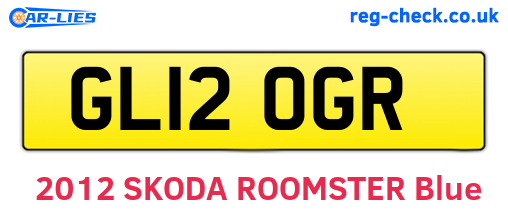 GL12OGR are the vehicle registration plates.