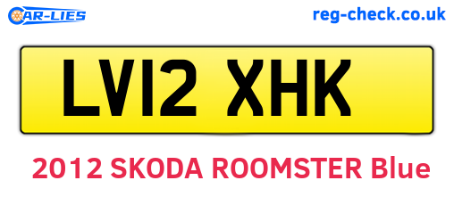 LV12XHK are the vehicle registration plates.