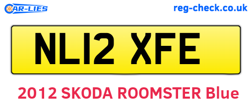 NL12XFE are the vehicle registration plates.