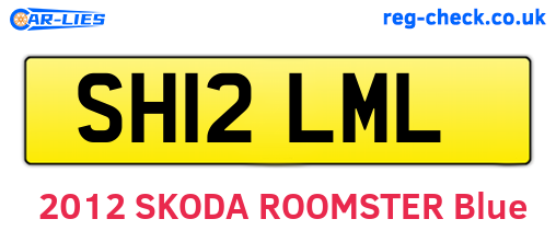SH12LML are the vehicle registration plates.