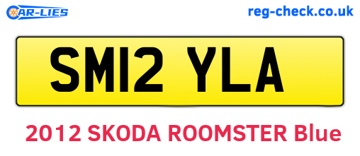 SM12YLA are the vehicle registration plates.