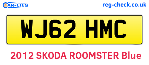 WJ62HMC are the vehicle registration plates.