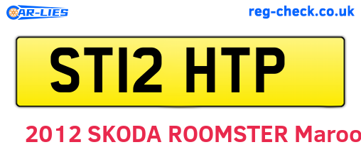 ST12HTP are the vehicle registration plates.