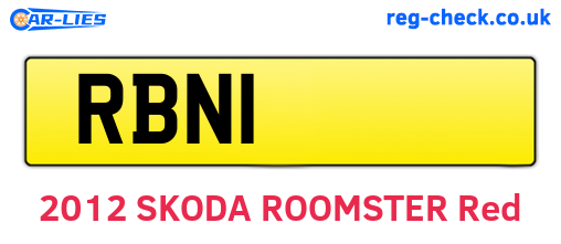 RBN1 are the vehicle registration plates.