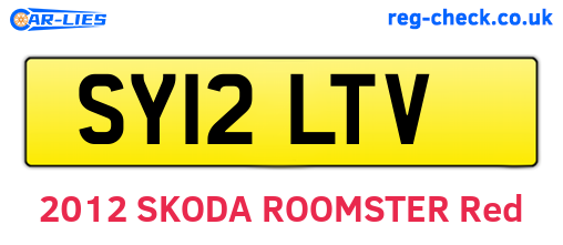 SY12LTV are the vehicle registration plates.
