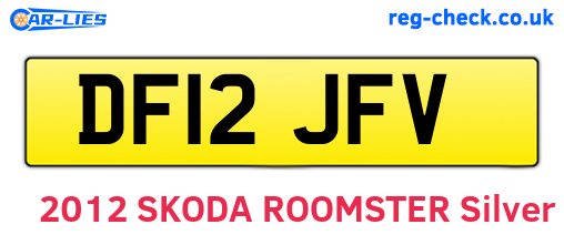 DF12JFV are the vehicle registration plates.