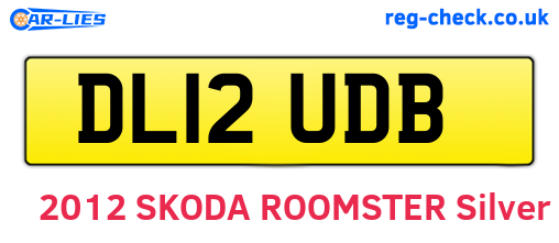DL12UDB are the vehicle registration plates.