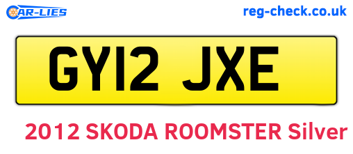 GY12JXE are the vehicle registration plates.