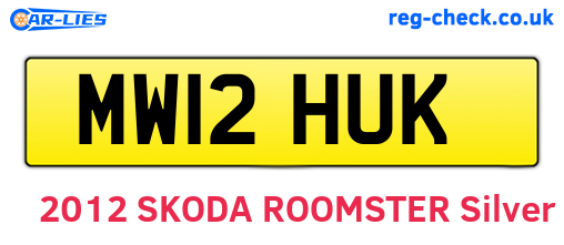 MW12HUK are the vehicle registration plates.