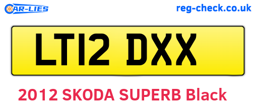 LT12DXX are the vehicle registration plates.