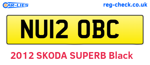 NU12OBC are the vehicle registration plates.