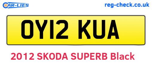 OY12KUA are the vehicle registration plates.