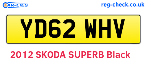 YD62WHV are the vehicle registration plates.