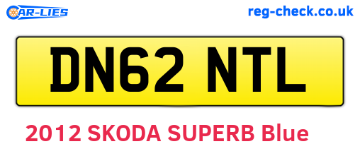 DN62NTL are the vehicle registration plates.