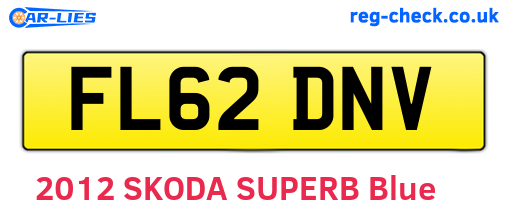 FL62DNV are the vehicle registration plates.